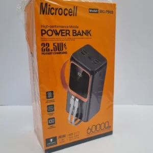 پاوربانک ظرفیت 60 هزار میلی آمپر برند Microcell